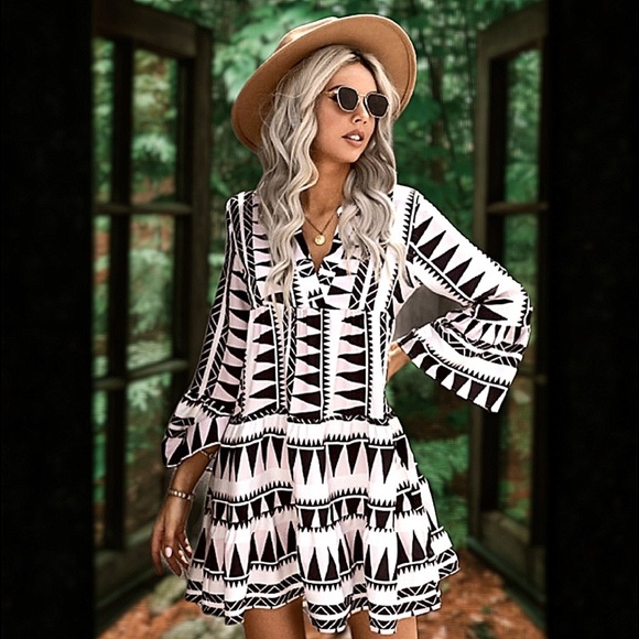 Aspire Within Dresses & Skirts - RUFFLE SWING BOHEMIAN DRESS